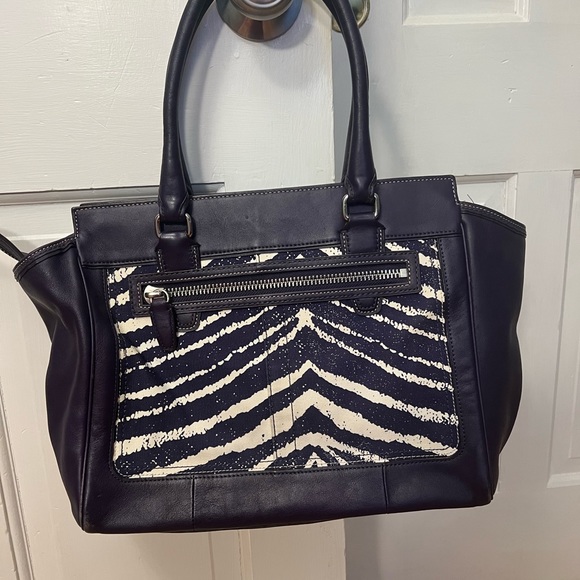 Authentic Coach Purple and Zebra Print Bag 💜 - Picture 7 of 8